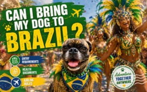 beckham the gold brindle pug enjoying Carnivale in Brazil