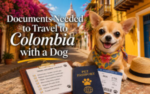 Chihuahua on the streets of Colombia