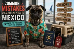 beckham showing the common mistakes people make when taking their dog to mexico