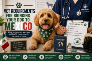 Vet Requirements for bringing your dog to mexico